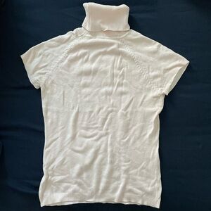 Cashmere Turtleneck Short Sleeve Sweater